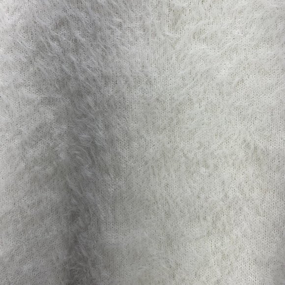 fluffy short sleeve ivory roundneck sweater B.Young size medium - Picture 7 of 11